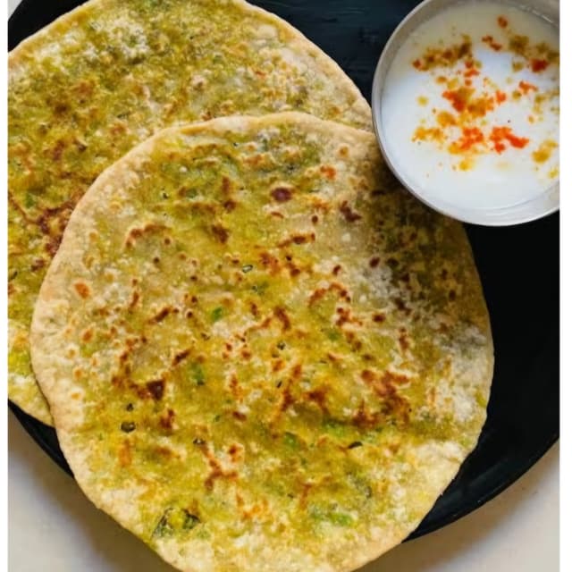 Aloo Matar parata (2)